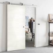 Porta scorrevole Kent in mdf bianco, L 93 x H 212 cm, con binario Ermes Reversibile