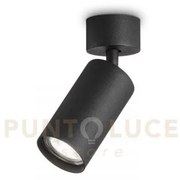 Dynamite faretto nero orientabile 1 luce attacco gu10 5,7cm lampadi...