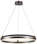 Lampadario LED a sospensione con filo LED/30W/230V 3000K diametro 62 cm marrone