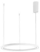 Lampadario LED design Hoop bianco, luce con 3 temperature di colore 6000 lumen, LUCE AMBIENTE DESIGN