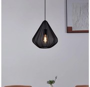 Eglo 43994 - Lampadario a sospensione con filo 1xE27/40W/230V diametro 33,5 cm nero