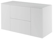 Mobile da bagno sotto lavabo Neo bianco laccato L 120 x H 65 x P 48.3 cm 2 cassetti 2 ante, lavabo non incluso