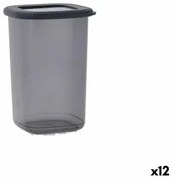 Barattolo Quid City Con coperchio 1,2 L Grigio Plastica (12 Unità)