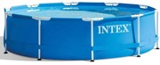 GRE - Intex 28200NP – Piscina Fuori Terra Metal Frame Rotonda, 4485 l, Acciaio e pvc, Blu, 305x76 cm