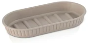 Portasaponetta in plastica Soft touch Tortora serie Jinko