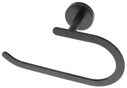 Anello porta asciugamani in acciaio nero opaco Chic Black