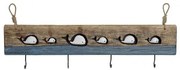 Appendiabiti da parete DKD Home Decor Finitura invecchiata Metallo Legno (85 x 4 x 33 cm)