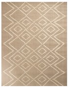 Tappeto Ayana geometrico beige naturel, L 200 x L 150 cm