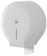 Distributore di carta igienica a rotoli fino a 300 mt in ABS bianco