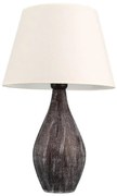 Lampada da tavolo RAMZES 1xE27/40W/230V bianca/marrone