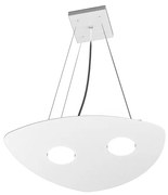 Sospensione Moderna Shape Metallo Bianco 2 Luci Gx53