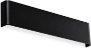 Delta applique biemissione led 10 w 1100 lm 3000k nero 30cm