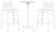 OPERA - set tavolo in metallo cm Ø 60 x 102 h con 2 sgabelle Opera