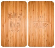 WENKO 2521497100 - Copertura per piano cottura 52x30 cm multicolore/grigio/trasparente