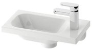 Ravak XJGP1100000 - Lavabo sospeso CHROME 40x22 cm marmo colato/bianco