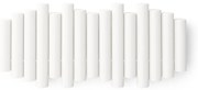 Appendiabiti da parete bianco in legno di pino Picket - Umbra