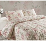 Set con copriletto e federa rosa/beige con rivestimento trapuntato 220x240 cm Care – Mijolnir