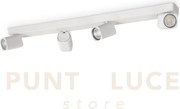 Rudy square applique a parete orientabile 4 luci attacco gu10 lampa...