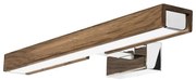 Brilagi-Illuminazione a LED per specchi da bagno WOODY MIRROR LED/8W/230V IP44 quercia/cromo