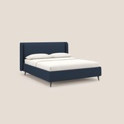 Nadine letto contenitore di design e comfort Italiano in tessuto impermeabile T19 blu