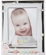 Portafoto bimba Orsetto trenino foto 13x18 cm Beltrami con argento Miro Silver