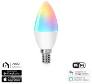 Lampadina Led Smart C37 6,5W WiFi RGB CCT luce regolabile e dimmerabile Aigostar