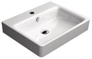 Lavabo Da Incasso/Sospeso Con Foro 60x50 Cm Bianco Lucido