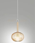 3787-59-125 edison vetro ambra d.16cm completo di cavo x kit luci
