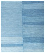Kilim Tappeto 200x160 Blu (Iran) Tessuto A Mano