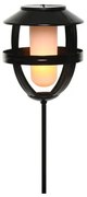 Luce solare Lumineo 898216 Effetto fiamma Torcia Nero Ferro 63 cm