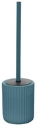 Scopino wc blu in ceramica soft touch con setole nere Spring
