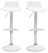 Sgabelli da bar design regolabili bianco 360° (set di 360) KRONOS