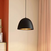 Lampada a sospensione Lucande di Delarion, nero/ottone, alluminio