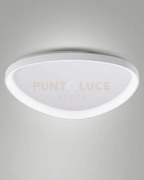 Quirk plafoniera led bianca d.80cm  a led cct 2700k - 3200k - 4000k...