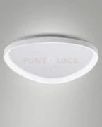 Quirk plafoniera led bianca d.80cm  a led cct 2700k - 3200k - 4000k...
