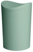 Pattumiera bagno in polipropilene verde 6 Lt con coperchio basculante