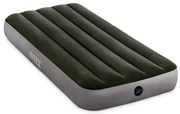 Materasso mezza piazza gonfiabile Intex airbed dura-beam standard downy' con pompa a pedale verde 76x191x25 cm - cod. 64760