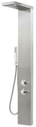 Colonna doccia termostatica in acciaio inox satinato con 4 funzioni
