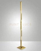 Ling lampada da terra ottone satinato a led 3000k - 36w - 4320 lm d...