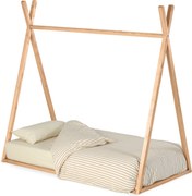Kave Home - Letto tipi Maralis in legno massello di faggio 70 x 140 cm