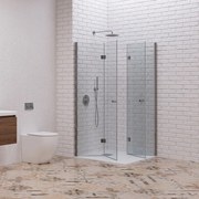 Kamalu - Box doccia 60X90 cm doppio soffietto modello KS7000