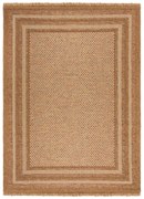 Tappeto per interni ed esterni in colore naturale 200x290 cm Layla Border - Flair Rugs