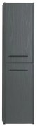 Colonna bagno sospesa 140 cm grigio effetto legno 2 ante soft-close Sofia
