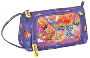 Astuccio per la Scuola con Accessori SuperThings Guardians of Kazoom Giallo Viola (32 Pezzi)