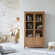 Tikamoon - Credenza con piattaia in legno di rovere massello 180 Marthe