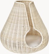 Cuccia per gatti in rattan fatta a mano Perla