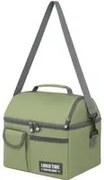 Borsa porta pranzo termica verde 4 L con tracolla
