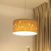 Maco Design Lampada a sospensione Boho Auris, beige, Ø 40 cm, tessuto