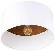 Sollux SL.1392 - Plafoniera TELESTO 1xE27/15W/230V diametro 35 cm bianco/marrone