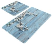 Tappetini da bagno blu in set da 2 60x100 cm - Mila Home